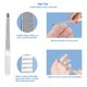 thumbnail image 5 of Kit de manicura HIFAU, pinzas para cutículas con pulsador y cuidado de uñas, 8 unidades, 5 of 9