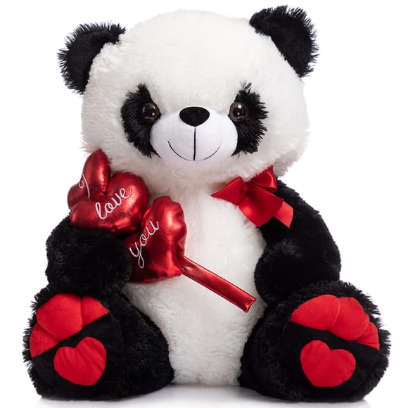 Peluche con diseño de panda «I Love You» de HollyHome, 50 cm