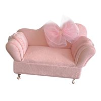 Magideal - 1:12 Escala Sofá Niñas Mujeres Joyero Dormitorio Decoración Escena De La Vida Suministro Muebles En Miniatura Para Muñecas De 6 Pulgadas Figuras Acces Sofá Individual