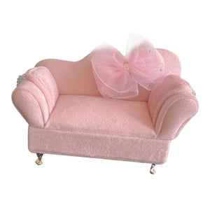 Magideal - 1:12 Escala Sofá Niñas Mujeres Joyero Dormitorio Decoración Escena De La Vida Suministro Muebles En Miniatura Para Muñecas De 6 Pulgadas Figuras Acces Sofá Individual