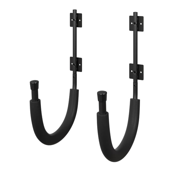 Percheros de pared para kayak RAD Sportz, 45 kg de capacidad, color negro