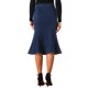 thumbnail image 3 of INSPIRE CHIC Falda de Mujer Vuelta al Cole Fishtail Bodycon Cintura Alta Midi Falda de Mezclilla Negra XL, 3 of 6