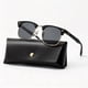 thumbnail image 1 of POLASUP GAFAS LENTES DE SOL Gafas de sol con montura negra y detalles dorados, estilo clásico, incluye estuche elegante, 1 of 6