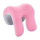 thumbnail image 2 of Almohada para reposacabezas para el cuello, almohada para siesta, ligera, multiusos para adultos, cómoda, cojín extraíble de espuma viscoelástica para Rosa Gris, 2 of 5