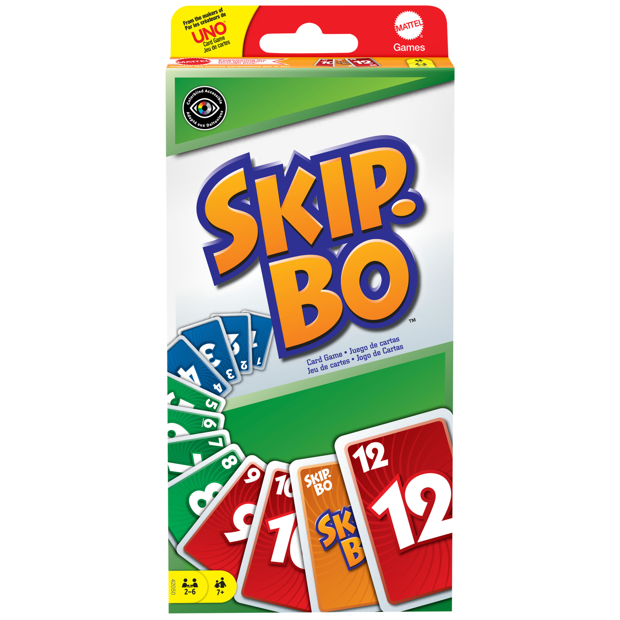 Mattel Games - Juego De Mesa Skip-Bo