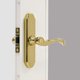thumbnail image 1 of Juego de manijas de puerta Storm Larson M2 Mortise Brass con cerrojo con llave, 1 of 5