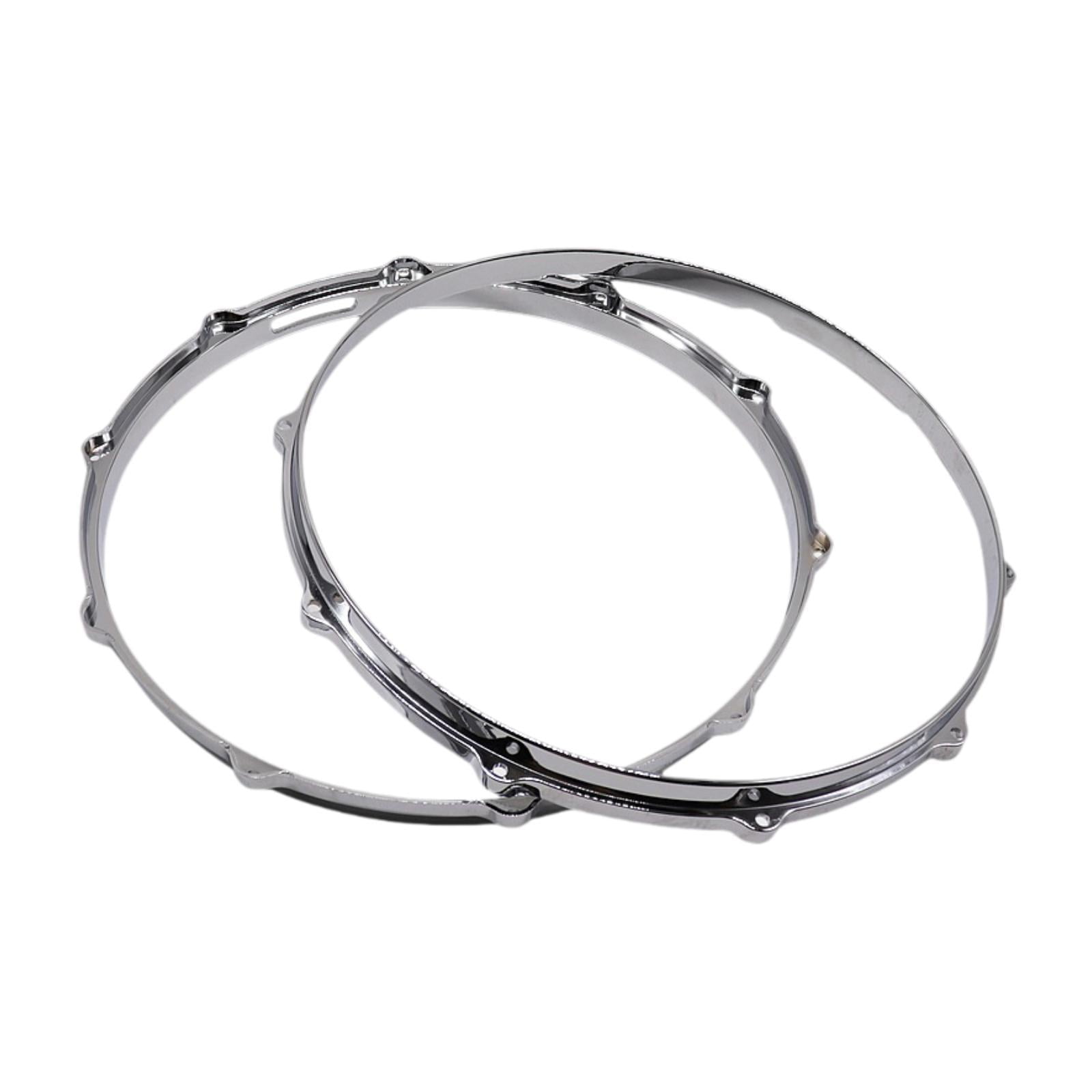 Magideal - 2 Aros Para Tambor De 14 Pulgadas, Aro Para Tambor, Suministros Para Instrumentos De Percusión, Aleación De Aluminio Universal, Fácil De Instalar, Ani