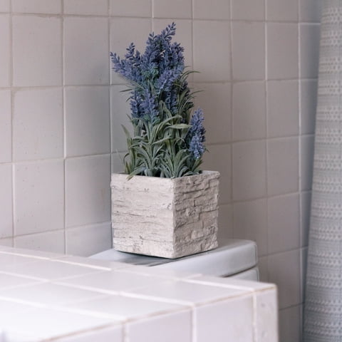 Vadell Home - Mini Lavanda Morada De 36 Cm Con Macetero