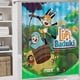 thumbnail image 5 of Lupi y Baduki-theme 4-Piece Shower Curtain Set with Rugs, Waterproof Bathroom Decor Set Includes Bath Mat, U-Shaped Rug, Toilet Lid Cover and Curtain with Hooks, 5 of 6