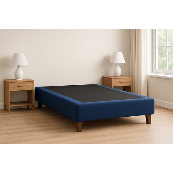 Base Cama 1 Plazas 90x190 Azul Francia