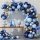 thumbnail image 1 of Kit de arco de globos Archloon azul de 134 piezas con metálicos y confeti, 1 of 8