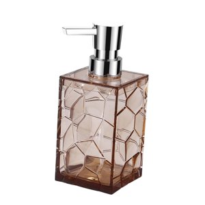 Magideal - Dispensador De Jabón Para Platos Recargable De 320Ml, Práctico Acrílico, Dispensador De Jabón Transparente , Para Apartamento, Tocador, Cocin Marrón