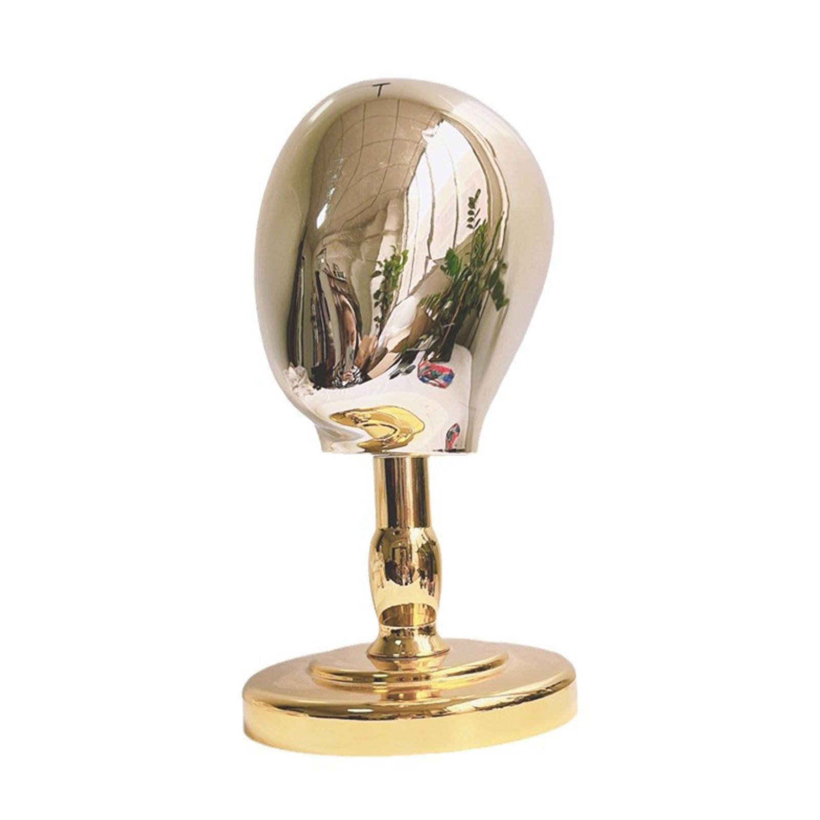 Magideal - Soporte De Cabeza De Maniquí Para Niños, Sombreros, Gorras, Soporte Para Cabeza De Peluca, Modelo De Cabeza De Maniquí, Soporte De Exhibición, Almacen Dorado