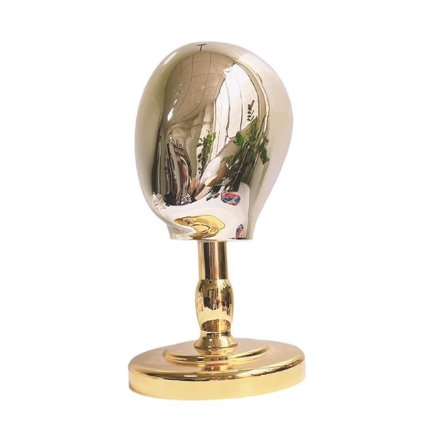 Soporte de Cabeza de Maniquí para Niños, Sombreros, Gorras, Soporte para Cabeza de Peluca, Modelo de Cabeza de Maniquí, Soporte de Exhibición, Almacen Dorado