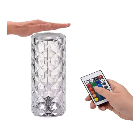 Max - Lámpara Diseño Cristal Diamante Acrílico Táctil Usb
