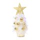 thumbnail image 2 of Árbol De Navidad De Mesa, Adorno Navideño, Manualidades Para Bares, Oficina, Decoración Del Hogar, Dorado, 2 of 5