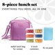 thumbnail image 3 of Kit de 8 piezas Fit & Fresh para almuerzo – color malva, 3 of 6