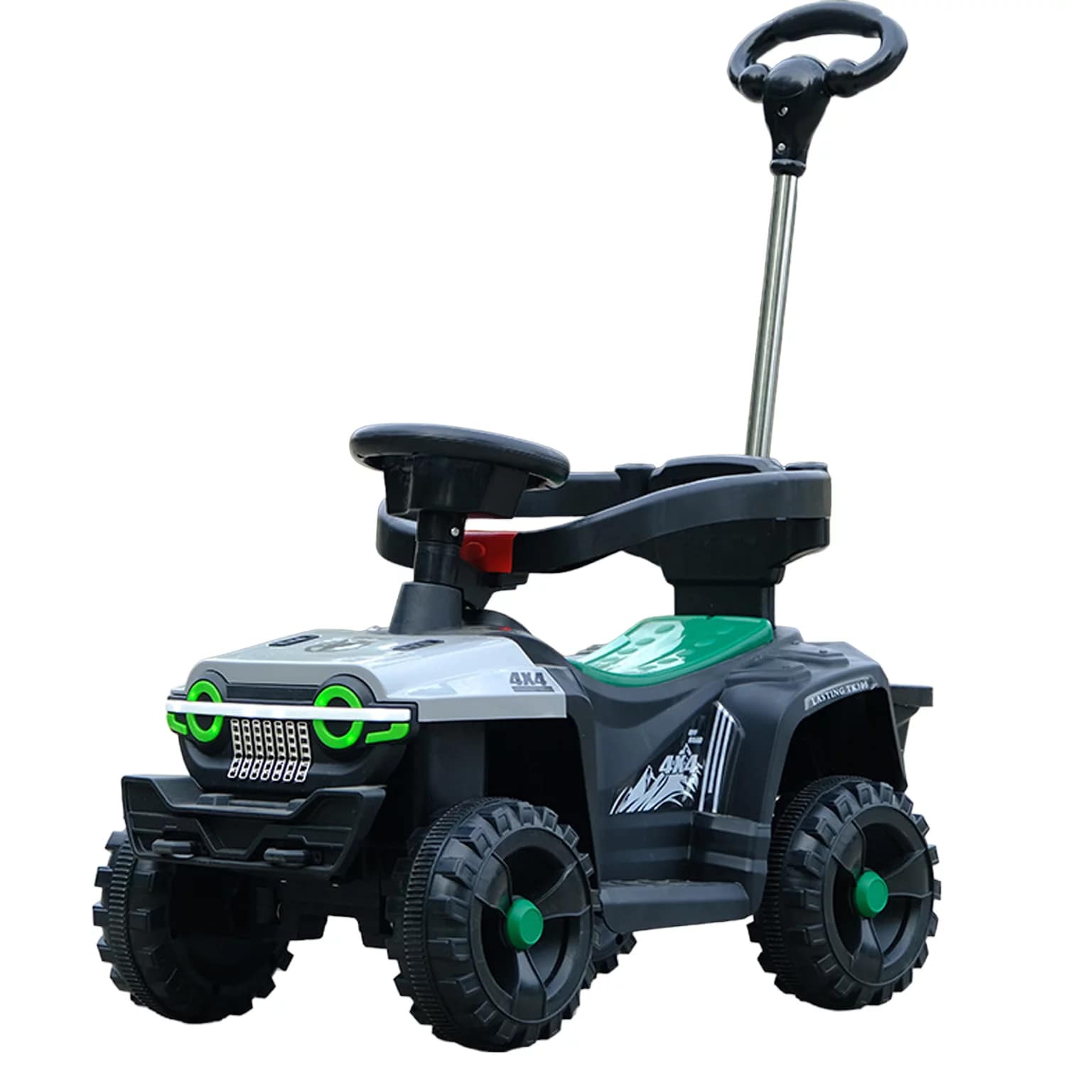 Crusec - Vehículo Jeep Todoterreno Para Niños Con Varilla De Empuje