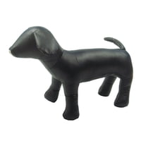 Magideal - 1 Maniquí De Perro, Posición De Piezaza, Modelo De Material Cuero Pu Para Exhibir Ropa Para Perros, Collares, Ropa, Suministros Para Tiendas De Mascotas , Negro L, Perro