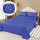 thumbnail image 1 of Juego De Sabanas 100% Algodón De 1.5 Plazas + 1 Funda Para Almohada 50x70cm Azul, 1 of 3