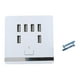 thumbnail image 1 of Interruptor De Panel De Placa De Toma De Corriente De Salida De Cargador De Pared USB 3.4A 6 Puertos, 1 of 3