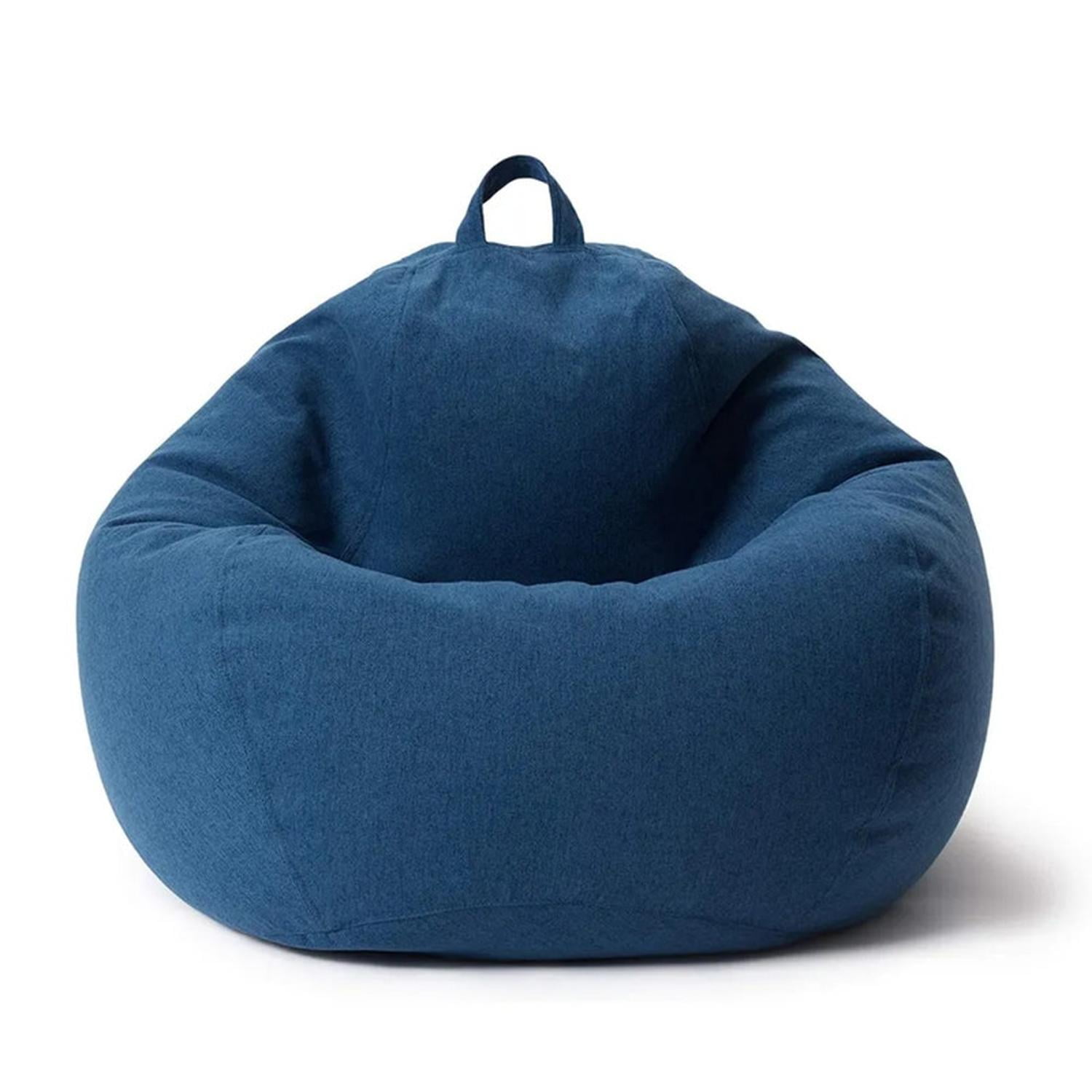 Auckland Outdoor - Puff Pera Símil Lino. 100 X 120 Cm. Azul