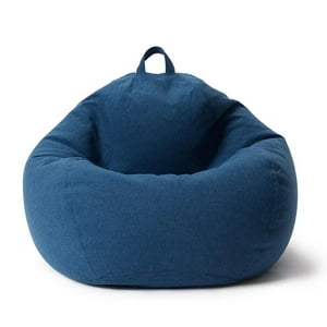 Auckland Outdoor - Puff Pera Símil Lino. 100 X 120 Cm. Azul