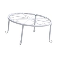 Magideal - Soporte Para Macetas De Flores, Resistente, Práctico, Multifuncional, Fácil De Usar, Estante Decorativo Para Plantas Para El Hogar Y El Patio Blanco
