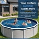 thumbnail image 3 of Liner para piscina Blue Wave Evening Bay redonda de 5,5 m con solape, 3 of 7