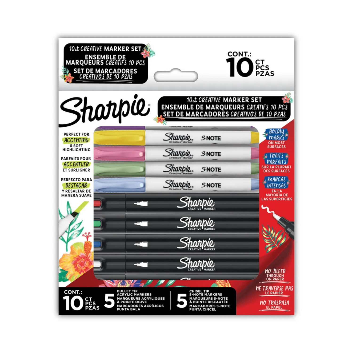 Set Sharpie Holiday 10u Marcadores 2205174