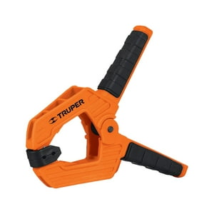Truper - Pinza Carpintero Plastica Resorte Largo 4"" Apertura 2""