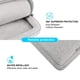 thumbnail image 2 of Bolso de Hombro para Laptop Lacdo 15-15.6'' Gris con Protección 360°, 2 of 7