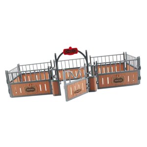 Magideal - Modelo Realista, Valla De Granja, Juguete, Recinto Para Caballos, Accesorios Para Valla, Escenas En Miniatura, Diseño De Mesa De Arena, Decoración Marrón