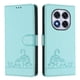 thumbnail image 1 of Funda tipo cartera FOXDOCK para Xiaomi Redmi Note 14 PRO 5G con soporte, ranuras, RFID, diseño de gato, 1 of 5