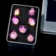thumbnail image 2 of Set de Dados Froggod Calavera Musgo Púrpura 7 Piezas con Caja, 2 of 7