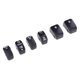 thumbnail image 2 of Tapas De Botones De Interruptor De Control Manual, 6 Uds., Para Harley Sportster Dyna, Color Negro, 2 of 5