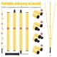 thumbnail image 5 of Set de entrenamiento de agilidad para fútbol con bastones, escalera, conos y cuerda, 5 of 7