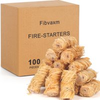 Fire Starter Fibvaxm 100 Unidades Para Fogatas Y Barbacoas