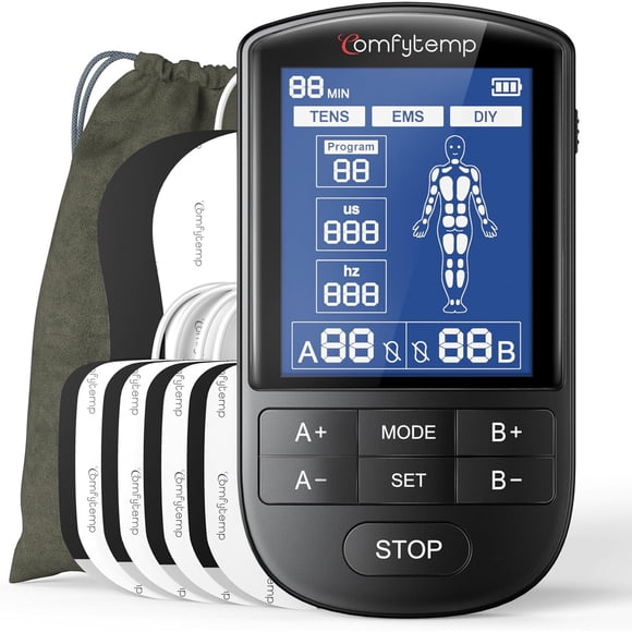 Comfytemp 3-in-1 TENS Unit Muscle Stimulator for Pain Relief