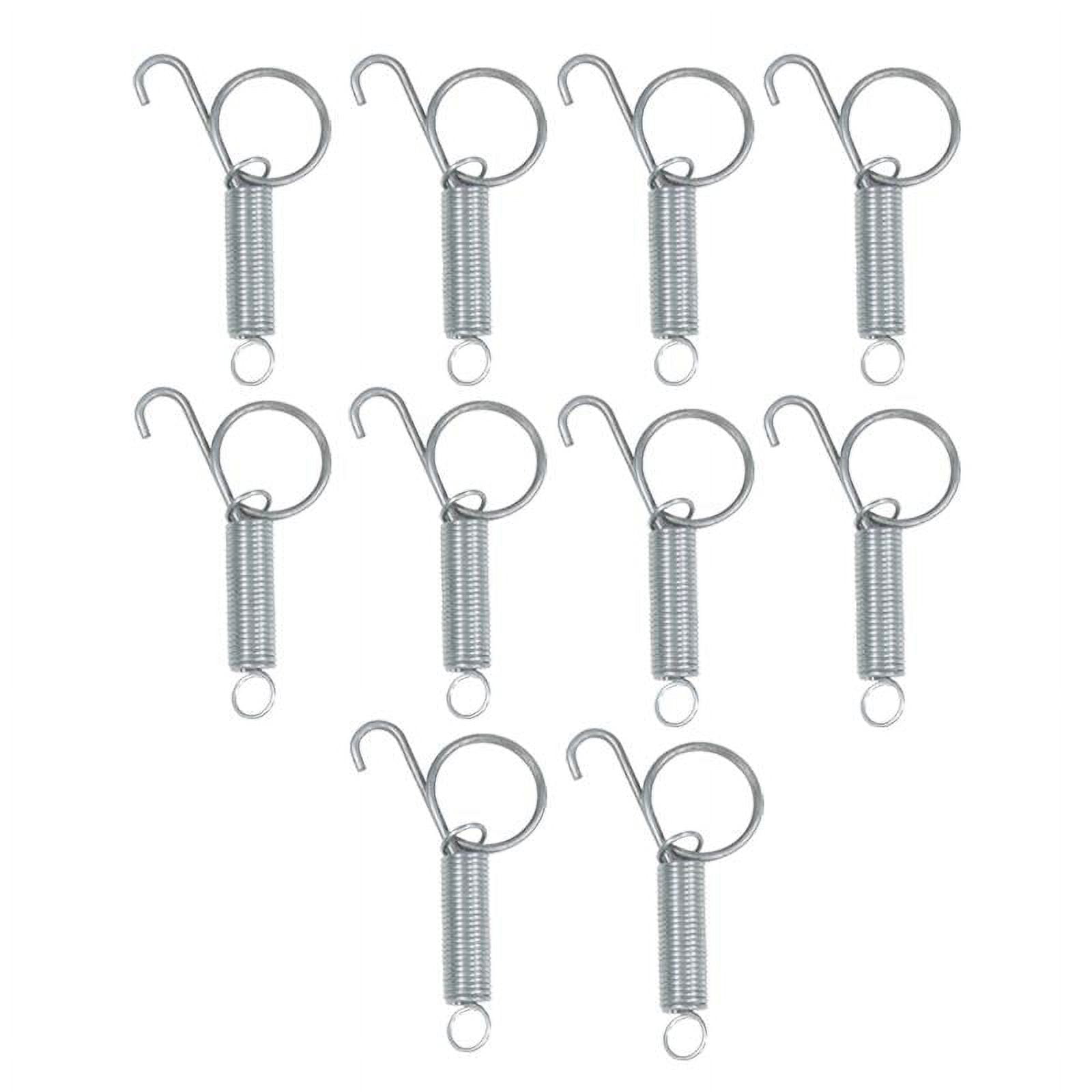 Ioensy - 10 Paquetes De Gancho De Resorte De Puerta De Jaula De Metal Elástico Para Jaula De Conejo Grande