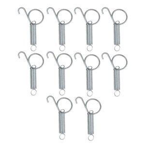 Ioensy - 10 Paquetes De Gancho De Resorte De Puerta De Jaula De Metal Elástico Para Jaula De Conejo Grande