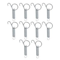 Ioensy - 10 Paquetes De Gancho De Resorte De Puerta De Jaula De Metal Elástico Para Jaula De Conejo Grande