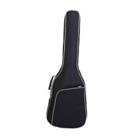 Magideal - Bolsa De Guitarra Con Bolsillos Frontales Con Cremallera, Correa De Hombro Ajustable Y Acolchada Portátil, Estuche De Transporte De Guitarra A Prueba