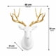 thumbnail image 5 of Cabeza de Ciervo Escultural Elegancia Premium & Diseño Vanguardista Blanco, 5 of 5