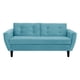 thumbnail image 1 of Sofa Bote 3c Felpa 00 Turquesa, 1 of 6