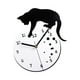 thumbnail image 5 of Reloj De Pared De Gato Que No Hace Tictac, Dormitorio, Comedor, Baño, Reloj Colgante Silencioso Sin Peces, 5 of 5