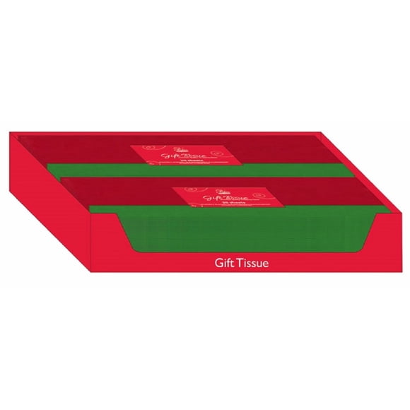 Papel de seda de regalo con diseño expresivo TisRG20CD rojo y verde x72