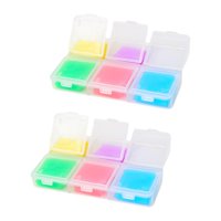 Magideal - 2 Piezas De Arcilla De Pegamento Para Pintar, Arcilla Para Pintar, 6 Colores, Herramienta De Diamante, Regalo Con Caja Organizadora Para Accesorios De