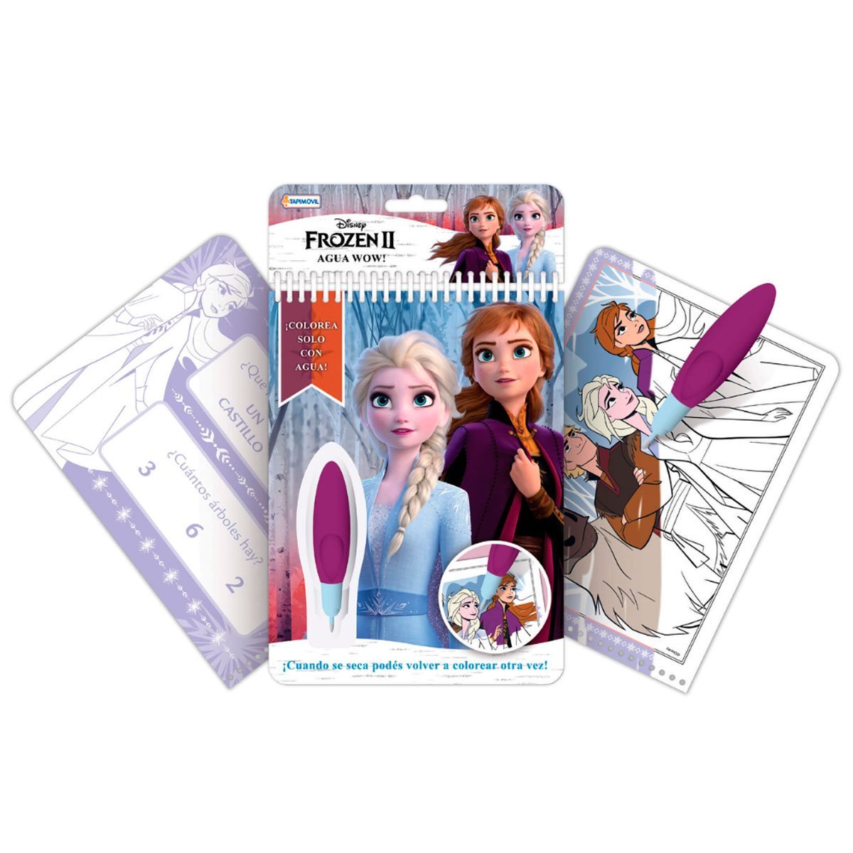 Libro De Actividades Frozen Lápiz Mágico Para Pintar Con