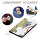 thumbnail image 4 of Jorge Y Marta Porta Pasaporte Y Cartera De Viaje Premium De Cuero Pu Funda De Pasaporte Bloqueo Rfid Con Ranuras Para Tarjetas De Crédito Estuche Para Libro De Pasaporte Para Familia 10cm × 15cm, 4 of 6